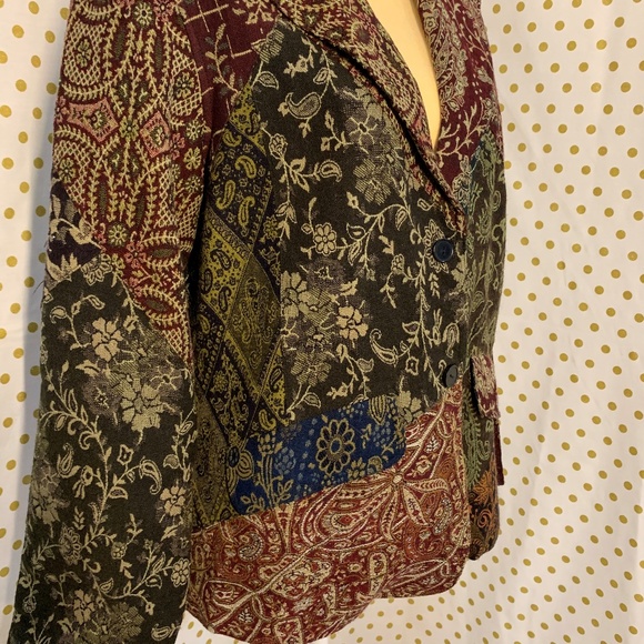 Sacred Threads multicolored floral brocade jacket - Picture 3 of 5